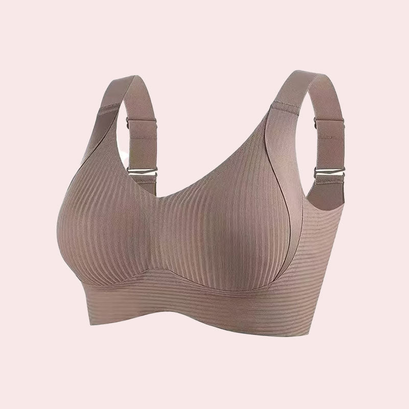🏆️Gerippter Push-up-BH ohne Bügel für Damen