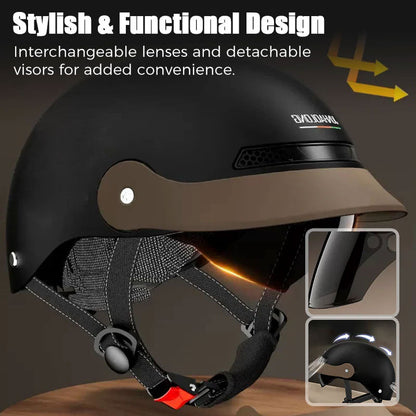 🛡️Pustende, lett og krasjsikker motorsykkelhjelm