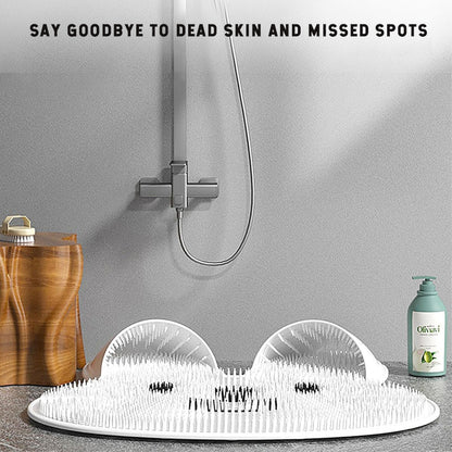 Massasjepute av silikon med kaninfotmassasjepute for fotvask