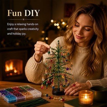 🎄DIY Weihnachtsbaum-Perlen-Set – 🎅Gestalte deine eigene glitzernde Weihnachtsdekoration