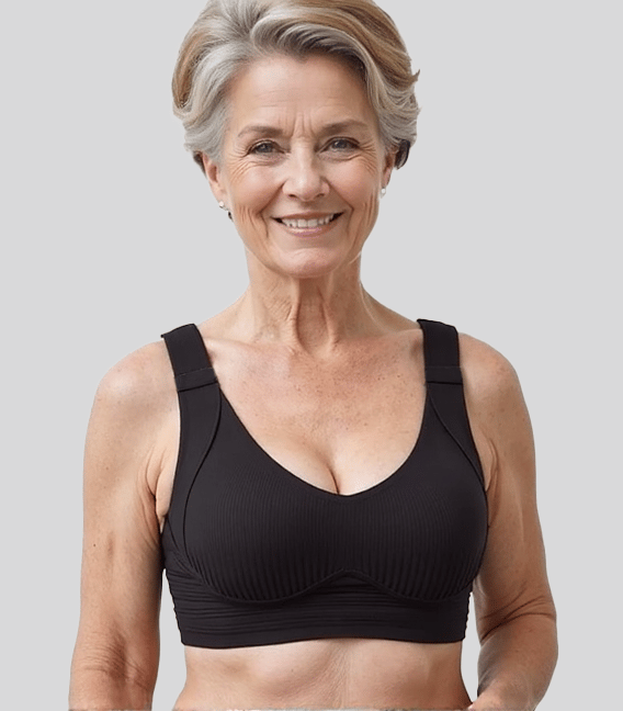 🏆️Gerippter Push-up-BH ohne Bügel für Damen
