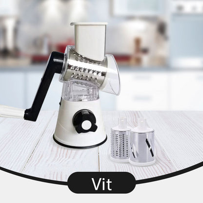 🥕Nur für kurze Zeit zum halben Preis: 3-in-1-Käseschneider und Gemüsereibe mit Drehfunktion.