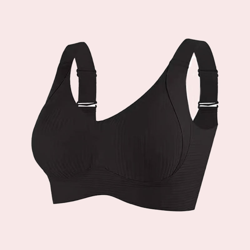 🏆️Gerippter Push-up-BH ohne Bügel für Damen
