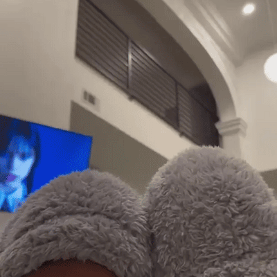 knestrømper med gåsedun