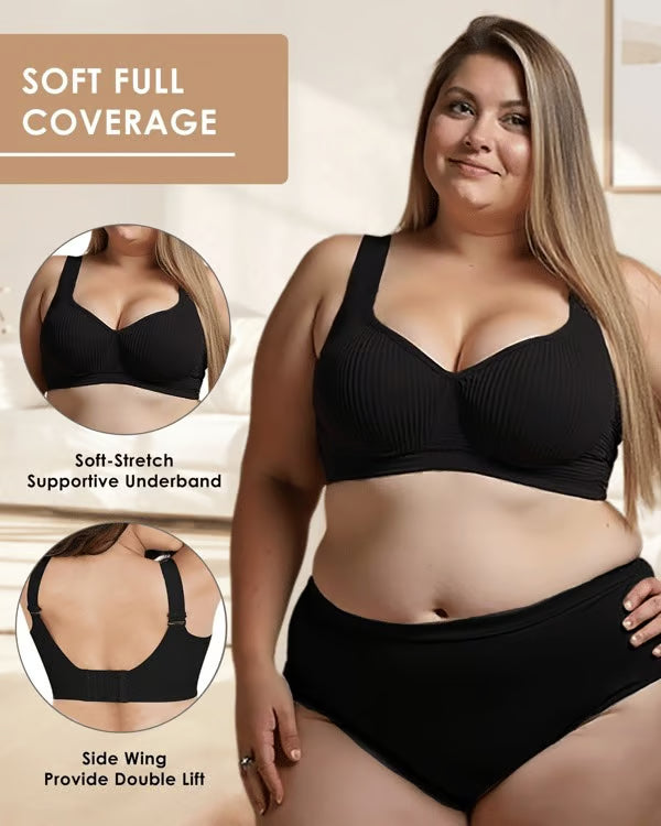 Vielseitiger, bequemer, kabelloser Push-up-BH mit Lift- und Flex-Funktion