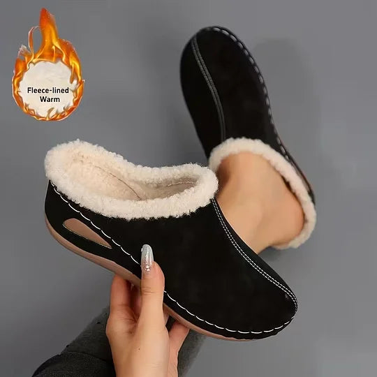 Bequeme Damen-Slipper mit Wollfutter