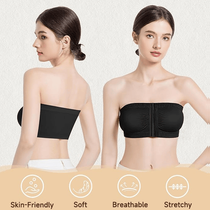 🎁Prime Day-salg 49 % RABATT🔥Strøppeløs BH med pustende spenne foran i store størrelser