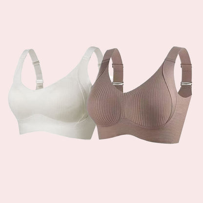 🏆️Gerippter Push-up-BH ohne Bügel für Damen