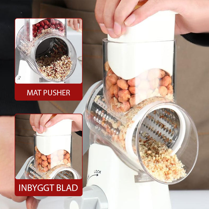 🥕Nur für kurze Zeit zum halben Preis: 3-in-1-Käseschneider und Gemüsereibe mit Drehfunktion.