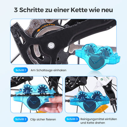 Fahrrad Kettenreiniger für Anhänger – Handfreie Reinigung für Mountainbike und Rennrad