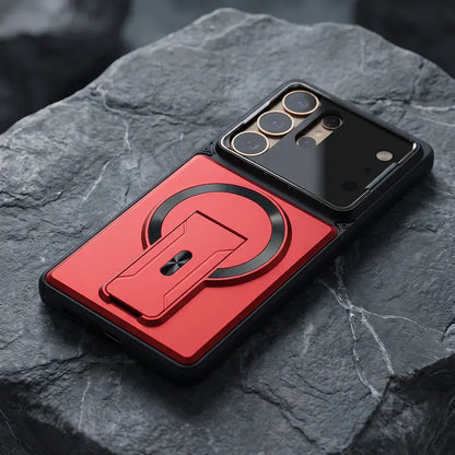 Magnetisches Kickstand-Case für die S-Serie – Stoßfestes schlankes Case mit Kameraschutz und verstecktem Ständer