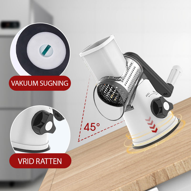 🥕Nur für kurze Zeit zum halben Preis: 3-in-1-Käseschneider und Gemüsereibe mit Drehfunktion.