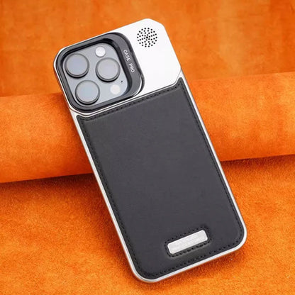 Ultratynt rammeløst skinndeksel til telefonen – med stativ og magnetisk funksjon