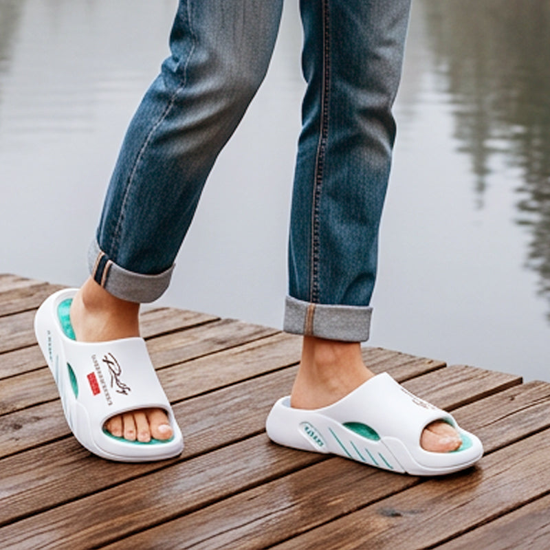 🥳SOMMERVERKAUF🥳💞ÜBER 50.000 VERKAUFT!💥49% RABATT! 🔥Rutschfeste Wolkensandalen mit dicken Sohlen für Herren