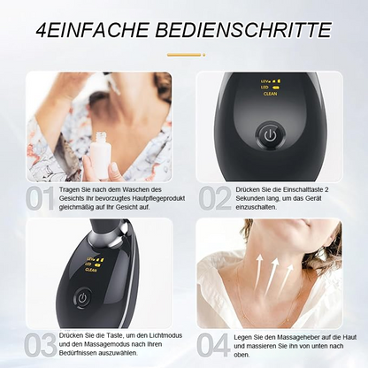 EMS RØDLYSTERAPI ANSIKT HALS LØFT RYNKEFJERNER ÅTNA MASSASJEAPPARAT