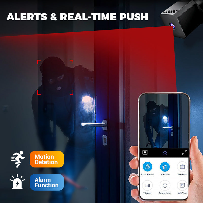 Mini Smart HD-overvåkningskamera med nattsyn