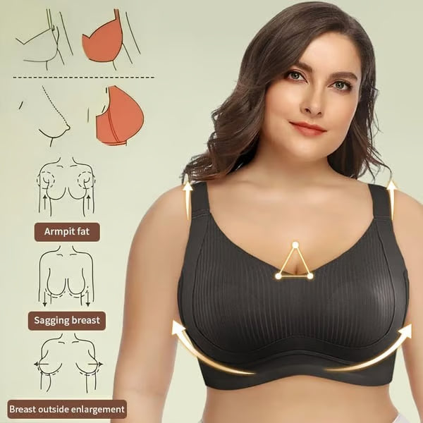 Vielseitiger, bequemer, kabelloser Push-up-BH mit Lift- und Flex-Funktion