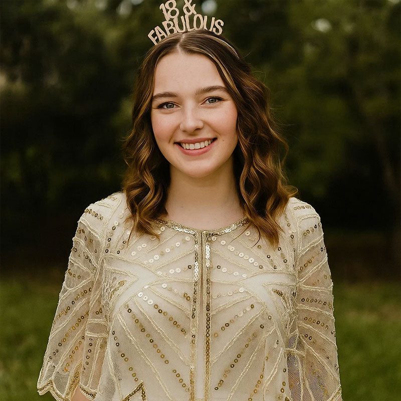 🎀2025 Ny ankomst✨Festlig blondeskjerf med paljetter