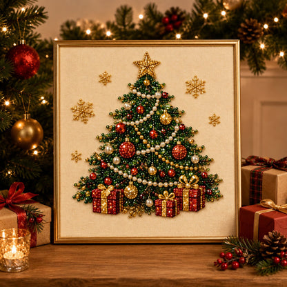 🧘Entspannend und für Anfänger geeignet – 🎨💎DIY-Diamond-Painting-Set mit weihnachtlichen Steinchen