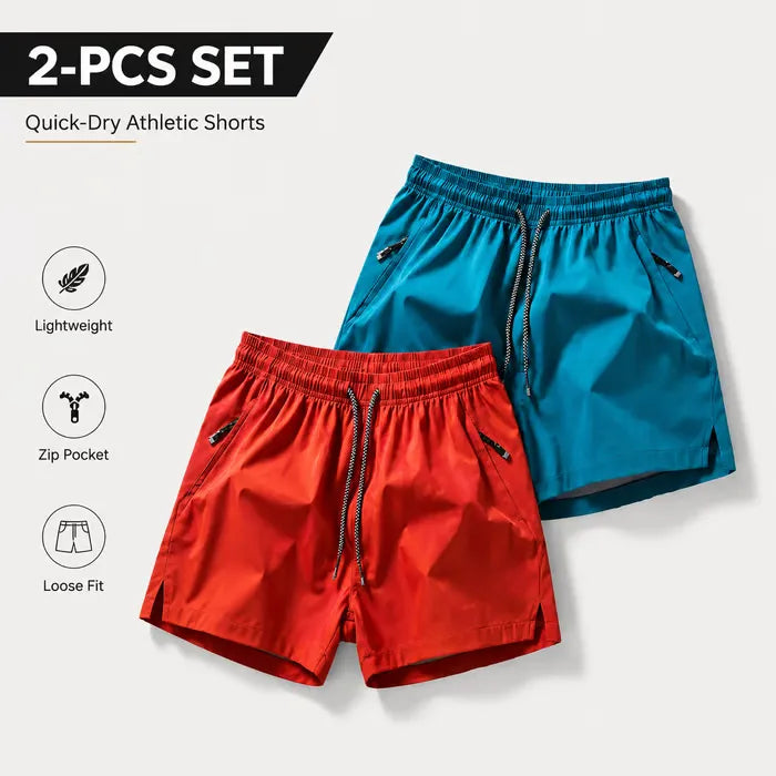 ❄️ Ice Silk Schnelltrocknende Sport-Shorts 4er-Pack – Uneingeschränkter atmungsaktiver Komfort