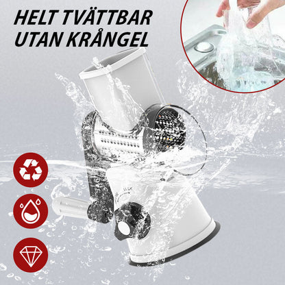 🥕Nur für kurze Zeit zum halben Preis: 3-in-1-Käseschneider und Gemüsereibe mit Drehfunktion.