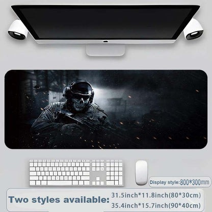 Kule militære våpendeler, stor musematte for spilling, stilig skrivebordsbeskytter med sklisikker gummi, flere størrelser for bærbar PC og stasjonær datamaskin