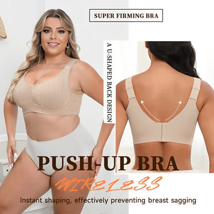 Vielseitiger, bequemer, kabelloser Push-up-BH mit Lift- und Flex-Funktion