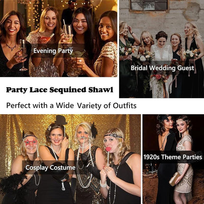 🎀2025 Ny ankomst✨Festlig blondeskjerf med paljetter