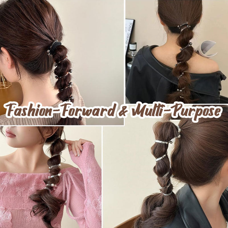 Perle rett spiral hårbånd