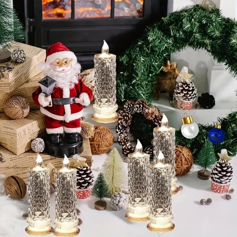 🔥Sista dagen 49% RABATT🎁Set med 4 LED-kristallljus