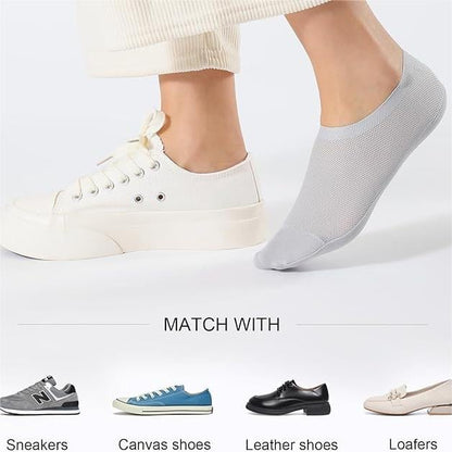 🔥Ultratynne fôrsokker, sklisikre sokker i kammet bomull som ikke syner