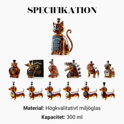 Kreativ whiskyflaske formet som en hund