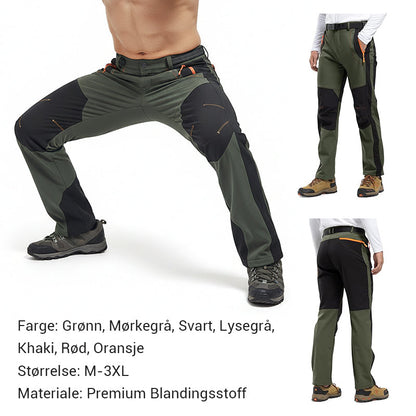 Winddichte, wasserdichte, warme Wanderhose mit elastischem Bund