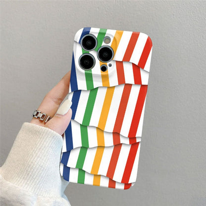 🌈Fargekontraststripet filmdeksel til mobiltelefonen