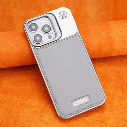 Ultratynt rammeløst skinndeksel til telefonen – med stativ og magnetisk funksjon