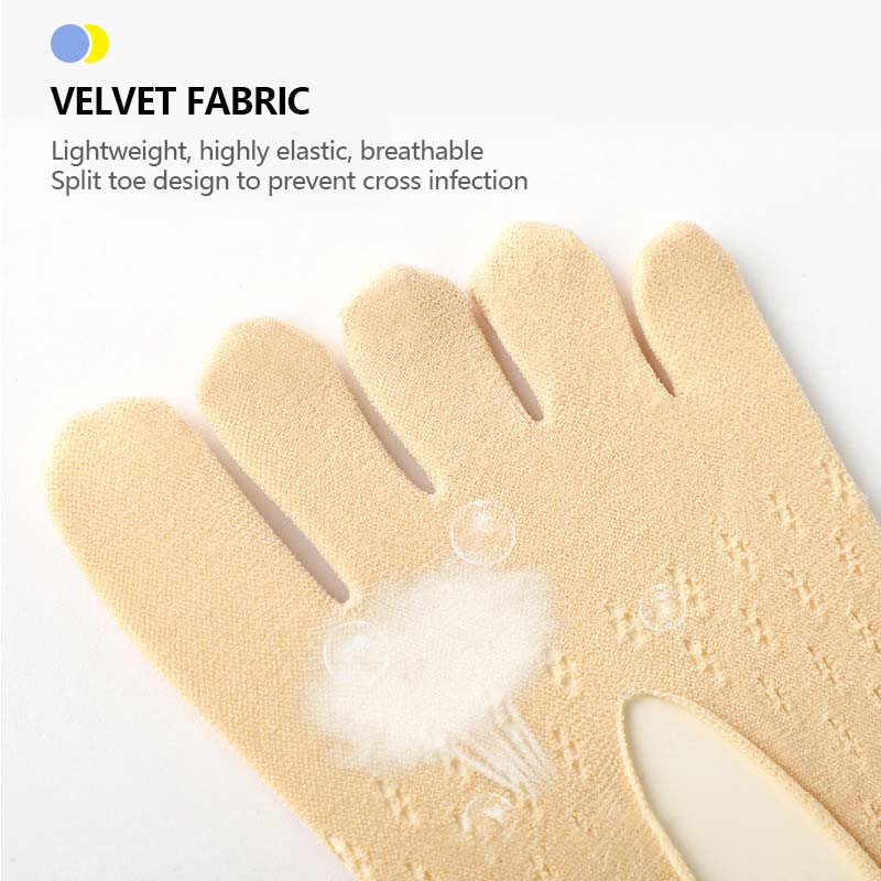 Pustende fløyelssokker (5 stk.)