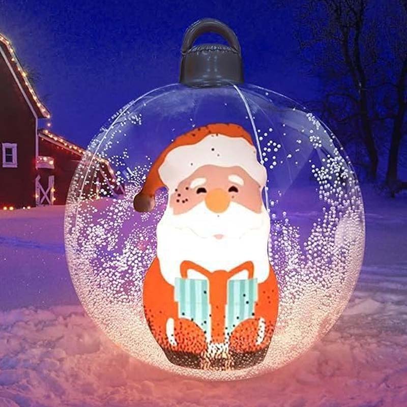 Oppblåsbare julekulepynter