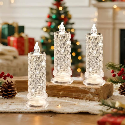 🔥Sista dagen 49% RABATT🎁Set med 4 LED-kristallljus