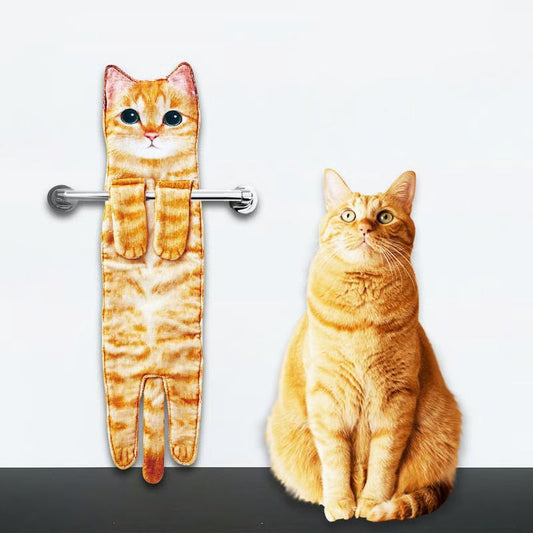 ✨😺Søt kattehåndkle🐾