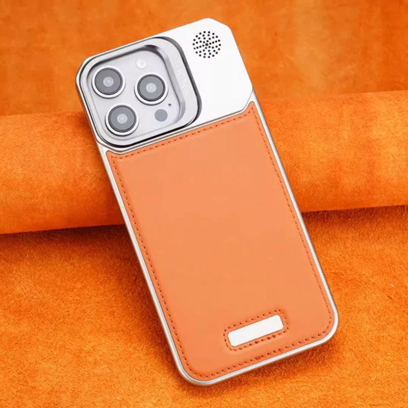 Ultratynt rammeløst skinndeksel til telefonen – med stativ og magnetisk funksjon