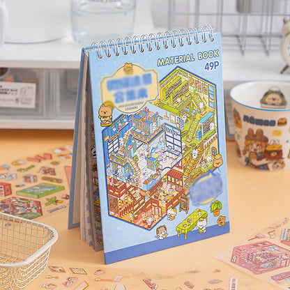 🌟Kreativitet møter lek🎨 Håndlagde klistremerker med stresslindrende motiver(Gratis pinsett)