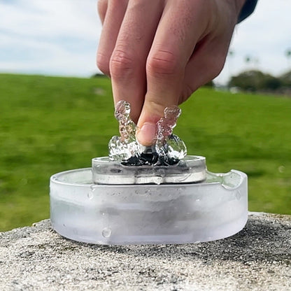 Bærbar barberhøvelrengjøringsenhet