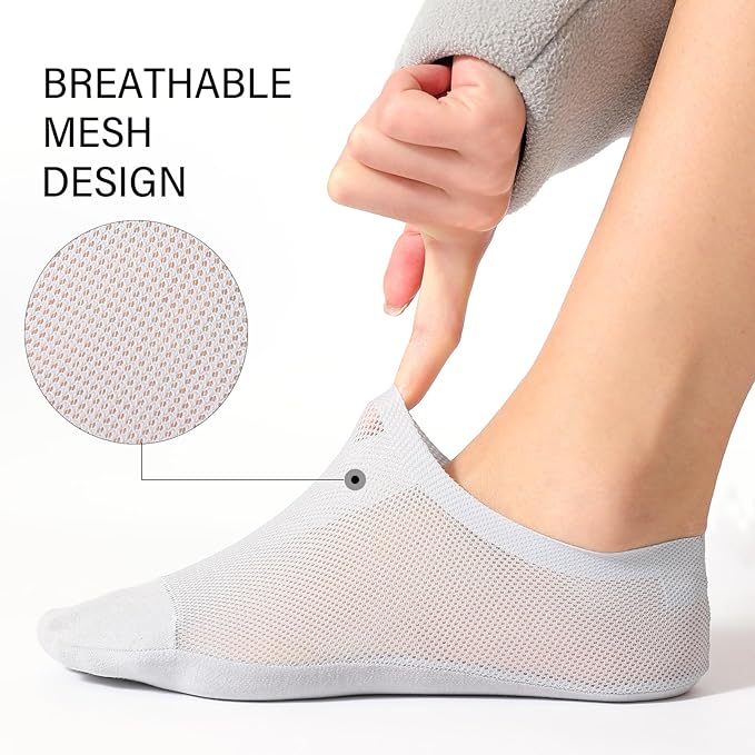 🔥Ultratynne fôrsokker, sklisikre sokker i kammet bomull som ikke syner