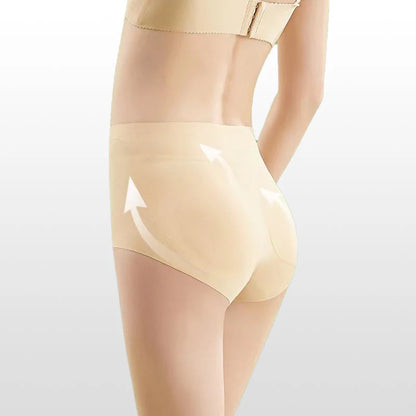 Sømløse trusermed issilke for rumpeløfting og avtakbare puter for dame