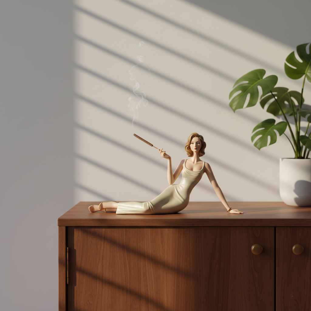 Skulpturale Aromatherapie-Räucherfigur