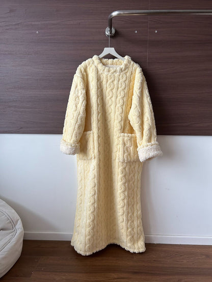 💟En varm gave🎀Vinterklær i korallrosa fløyel