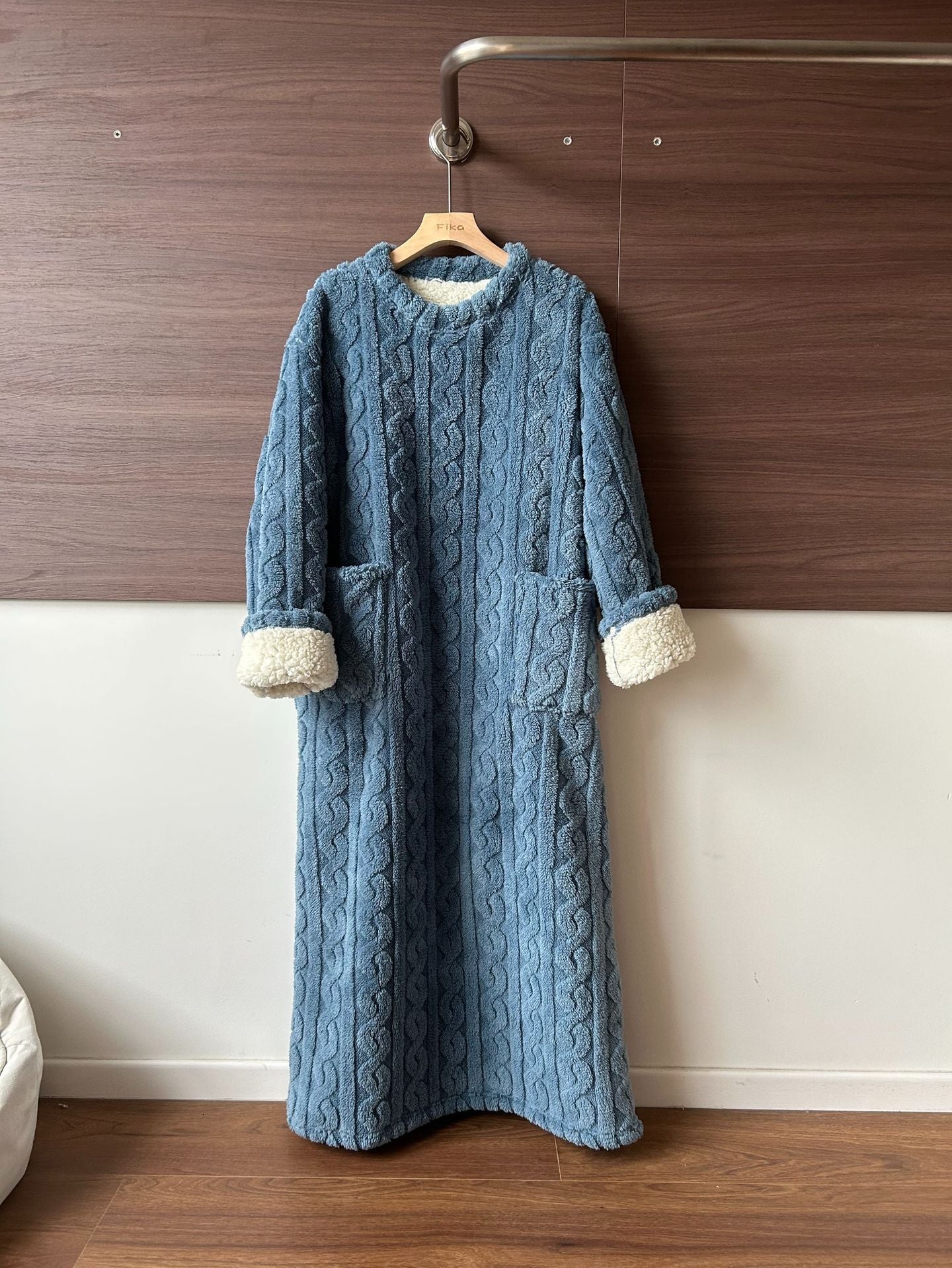 💟En varm gave🎀Vinterklær i korallrosa fløyel