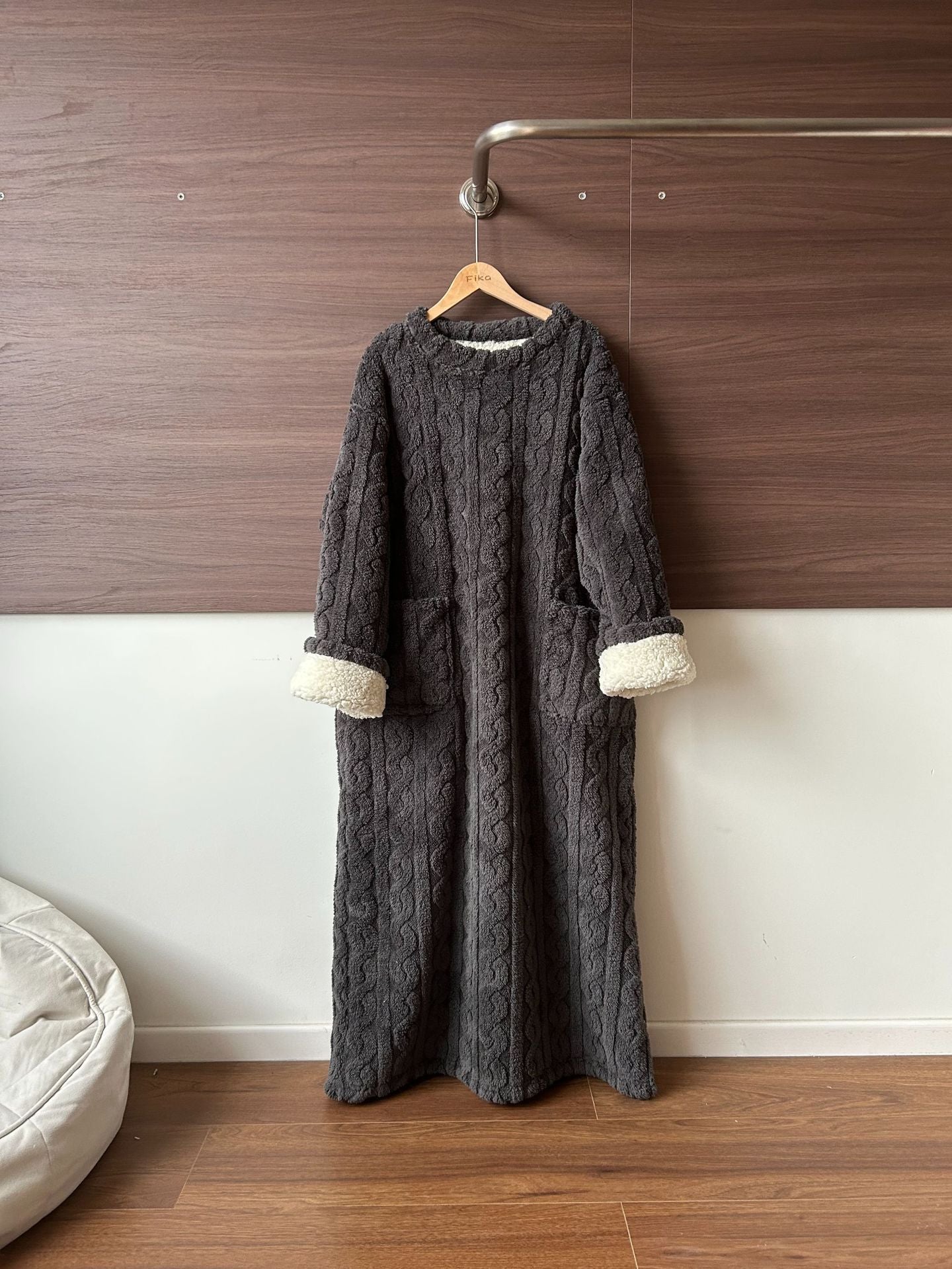 💟En varm gave🎀Vinterklær i korallrosa fløyel