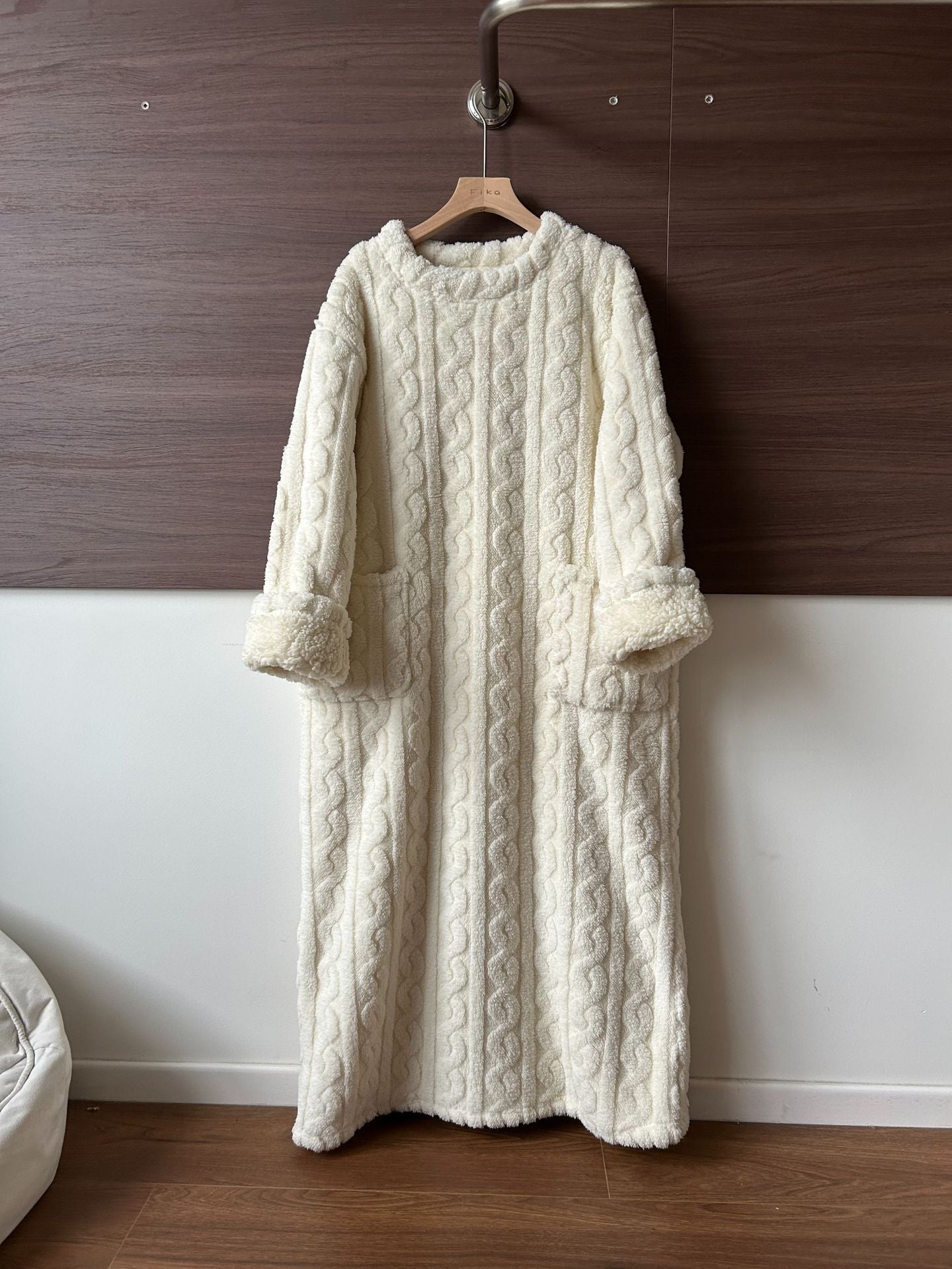 💟En varm gave🎀Vinterklær i korallrosa fløyel