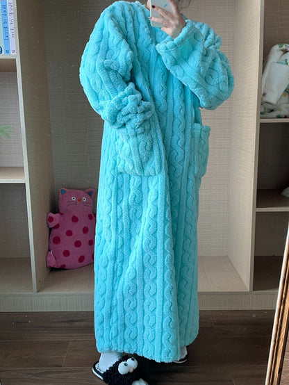 💟En varm gave🎀Vinterklær i korallrosa fløyel